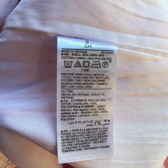 Old Navy Boho Ruffle Sleeve Wide Leg Crop Linen Jumpsuit NEW - Picture 6 of 6